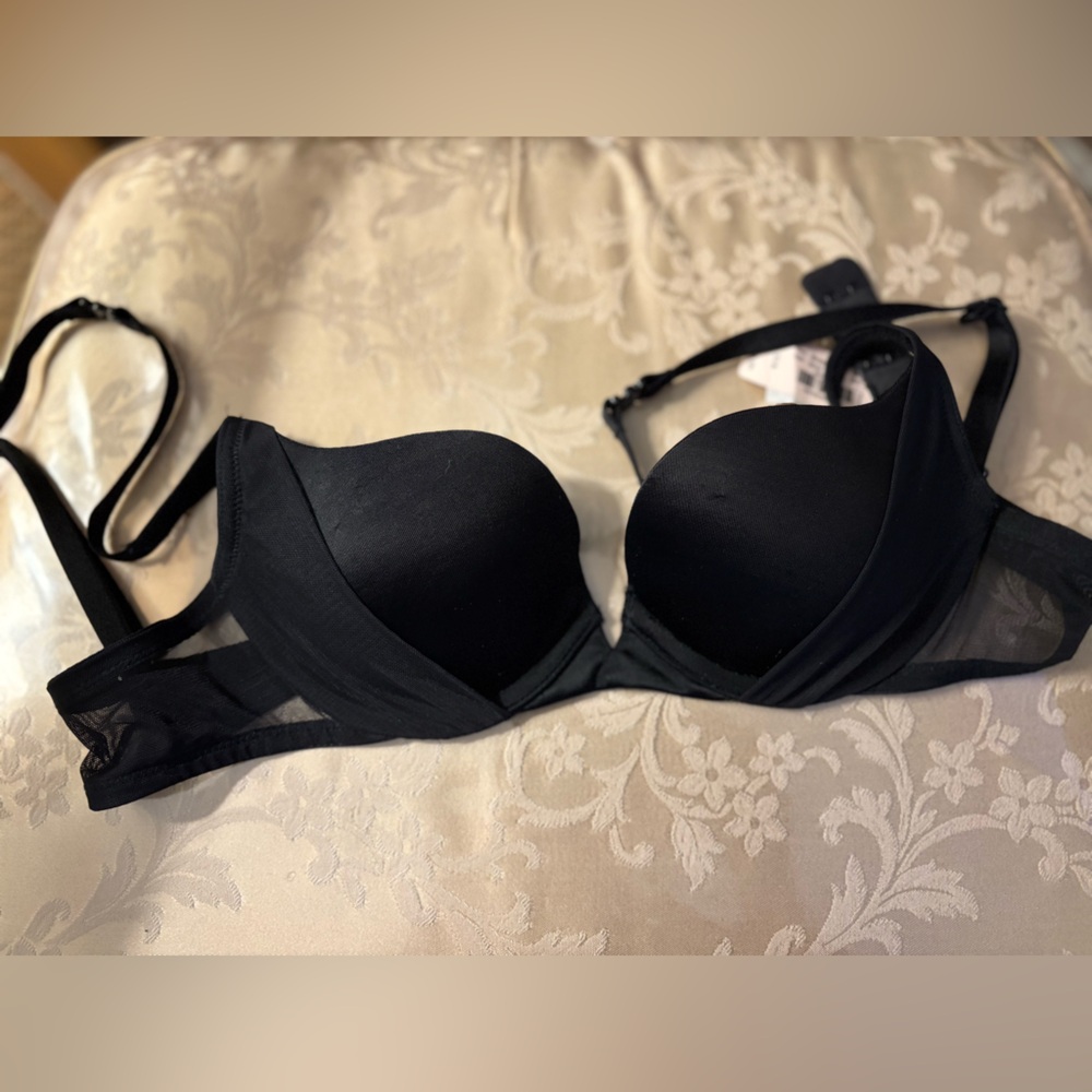 Victoria's Secret Black Push-Up Bra with Molded Cups